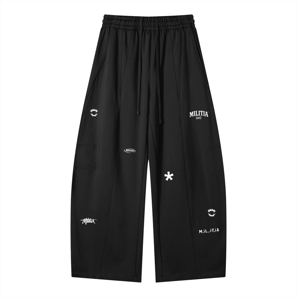 Heavyweight Baggy Charm Print Sweatpants