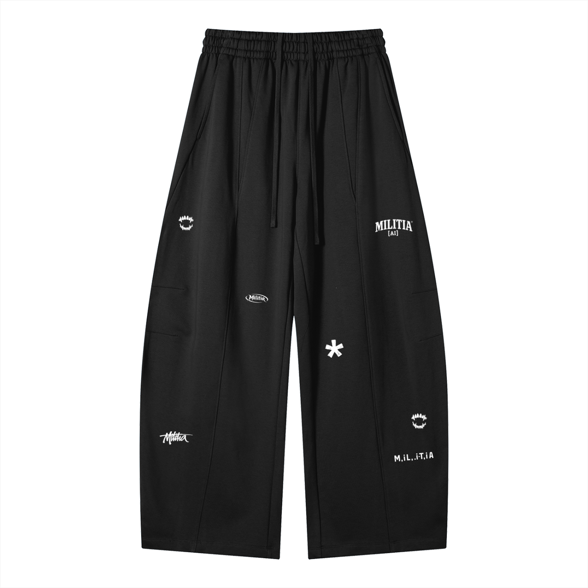 Heavyweight Baggy Charm Print Sweatpants