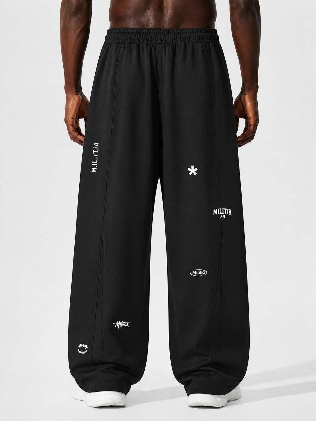 Heavyweight Baggy Charm Print Sweatpants