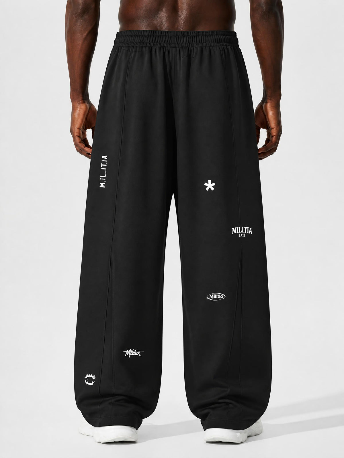 Heavyweight Baggy Charm Print Sweatpants